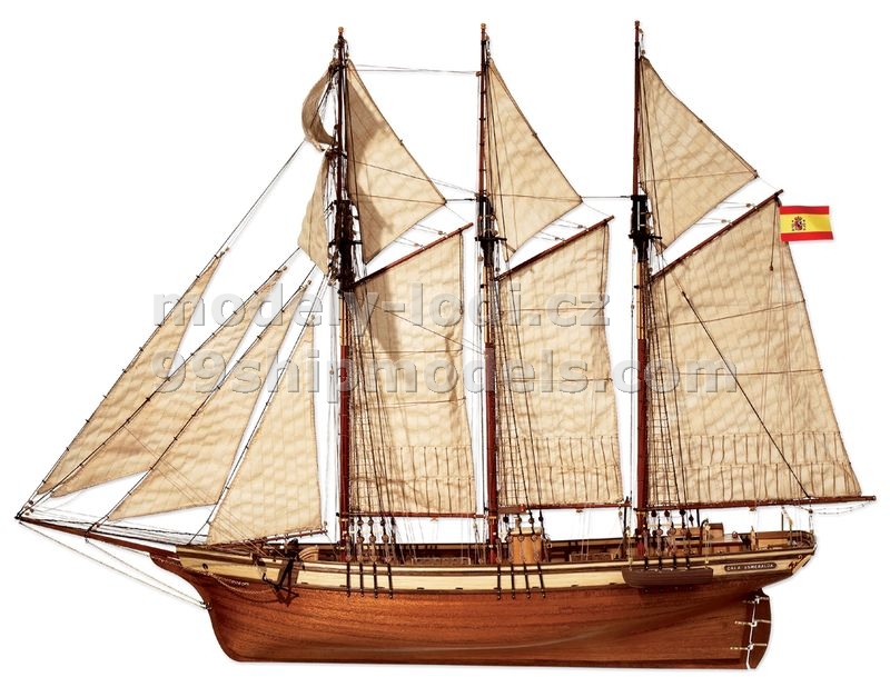 Model lodi Cala Esmeralda, stavebnice Occre