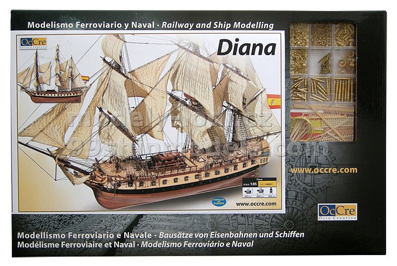 Model lodi  Occre Diana - balení