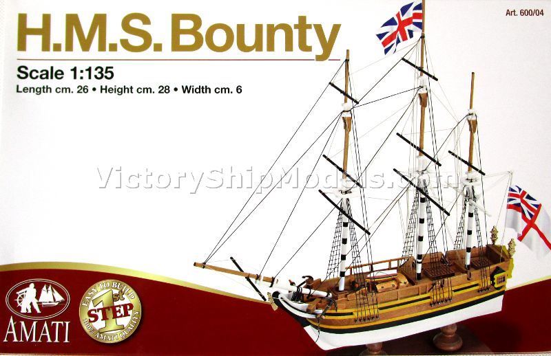 Model lodi Bounty First Step, stavebnice modelu lodi Amati