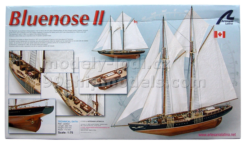 Model lodi  Artesania Latina Bluenose II 22453 - balení