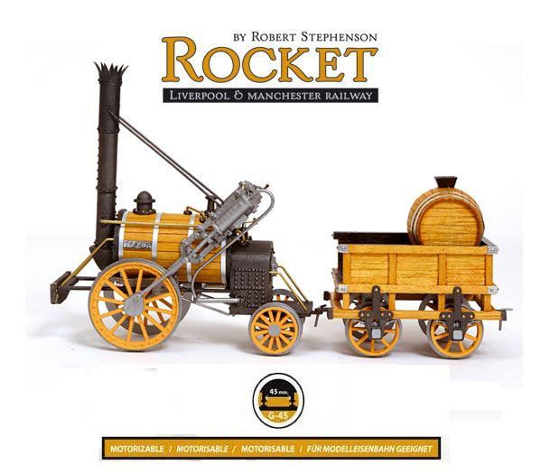 Model lokomotivy Rocket, stavebnice modelu Occre