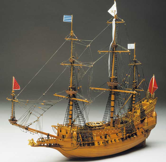 Model lodi La Couronne Mantua, stavebnice www.modely-lodi.cz