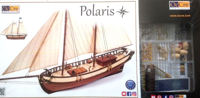 Model lodi Polaris, stavebnice Occre - balení