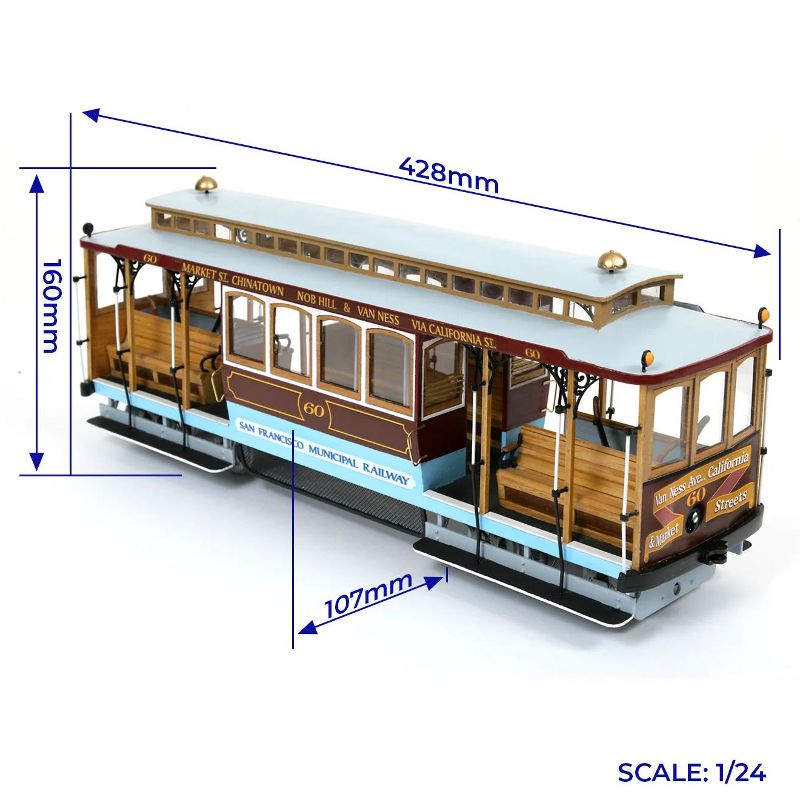 Model tramvaje San Francisco, stavebnice modelů Occre