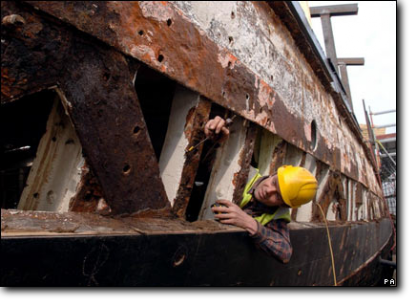 Rekonstrukce lodi Cutty Sark