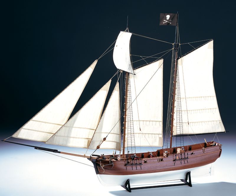 Model pirátské lodi Adventure, stavebnice modelu lodi Amati
