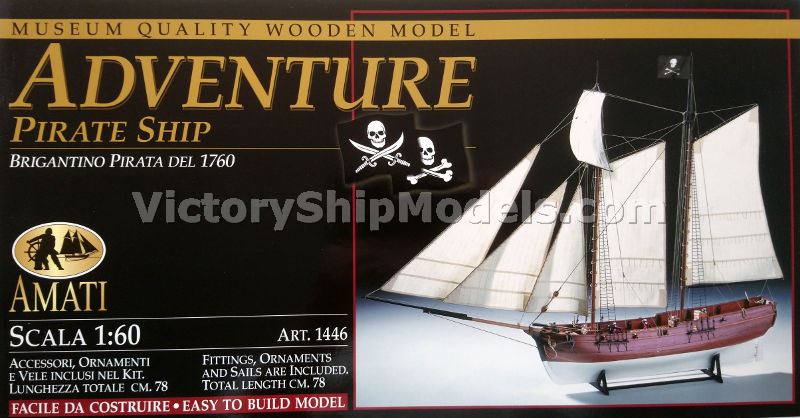 Model lodi Pirate ship Adventure, Amati - balení