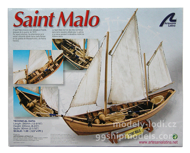 Model lodi  Saint Malo Artesania Latina - balení