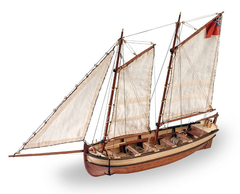 Model lodi Endeavour´s longboat od Artesania Latina