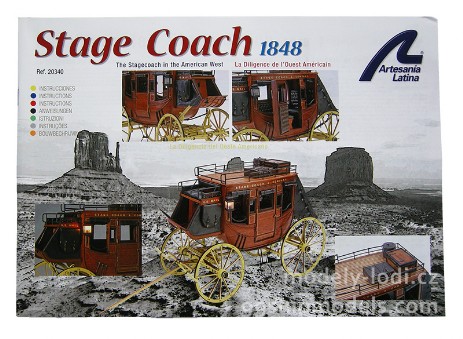 Model - stavebnice Stage Coach Artesania Latina - dokumentace