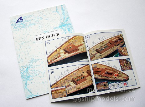 Model lodi  Pen Duick, stavebnice Artesania Latina - dokumentace