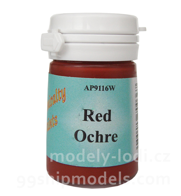 Červená barva Red Ochre AP9116W, Admiralty Paints (Caldercraft) pro modely lodí