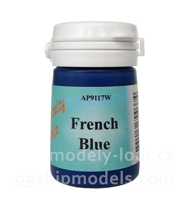 Modrá barva French Blue AP9117W, Admiralty Paints (Caldercraft) pro modely lodí