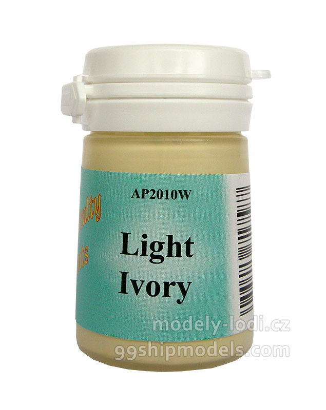 Barva slonové kosti AP2010W Light Ivory Admiralty Paints (Caldercraft) pro modely lodí