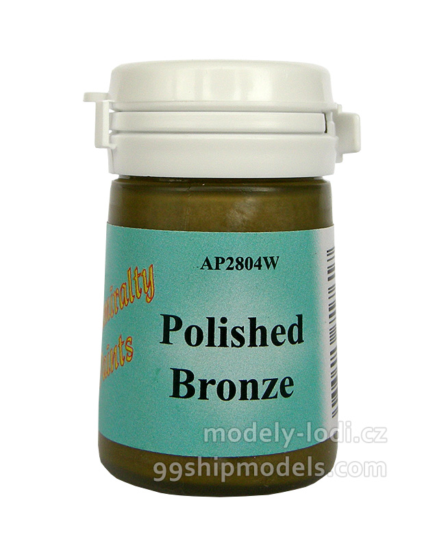 Barva leštěného bronz AP2804W Antique Bronz Admiralty Paints (Caldercraft) pro modely lodí Barva leštěného bronz AP2804W Antique Bronz Admiralty Paints (Caldercraft) pro modely lodí