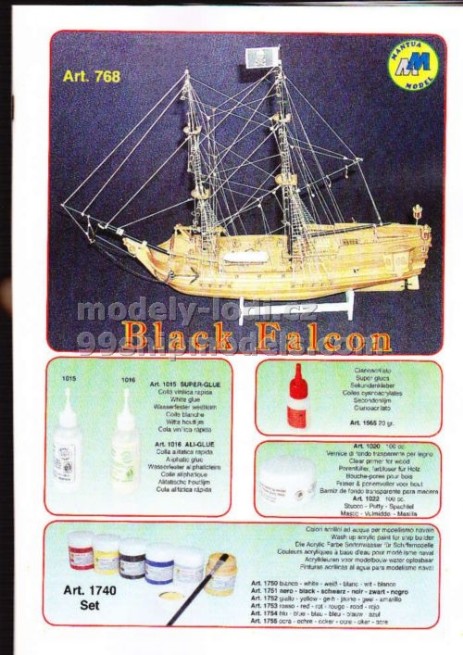 Návod pro model lodi Black Falcon