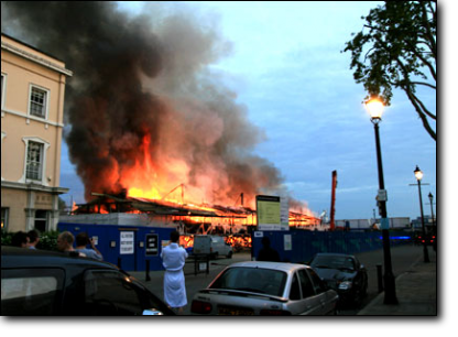 Tragický požár opravované Cutty Sark