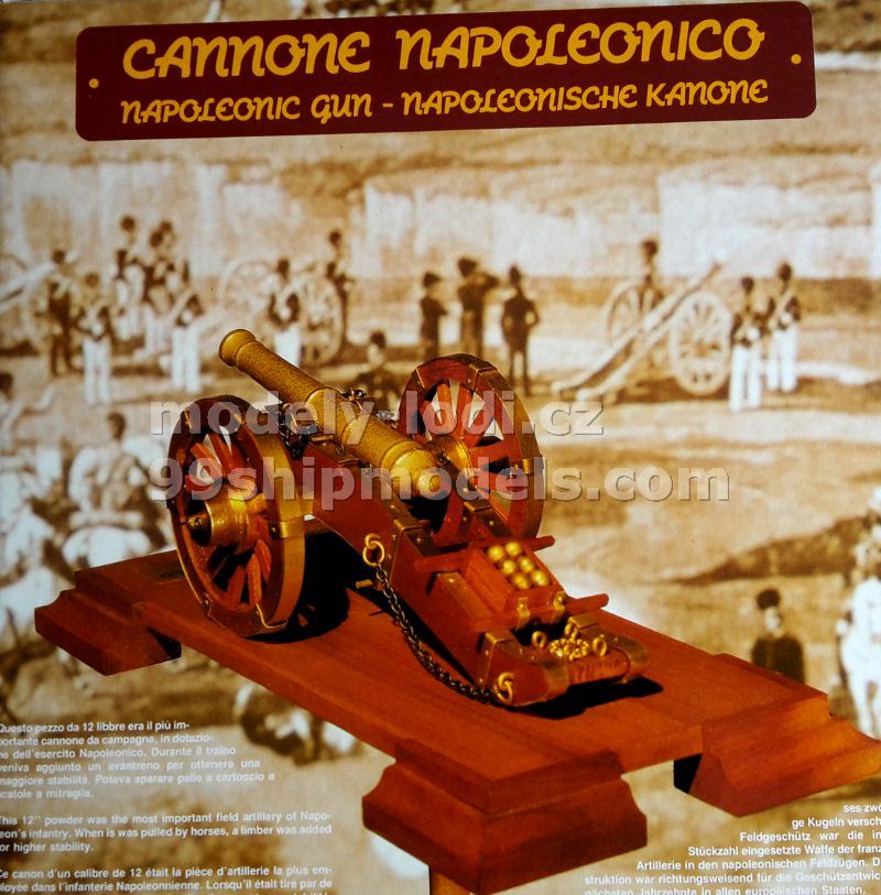 Model děla Cannone Napoleonico - balení Mantua MM804 (www.modely-lodi.cz)