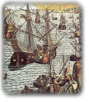 Flotila galeon vyplouvá