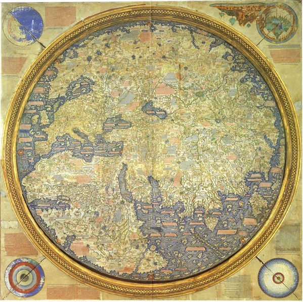 Historická mapa světa 1459 MP100