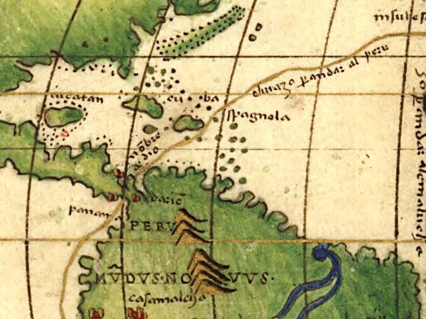 Historická mapa světa 1544 MP105 Historická mapa světa 1544 MP105