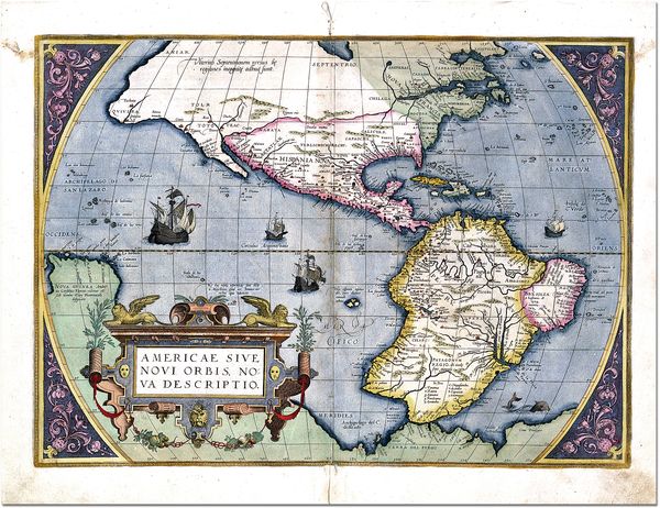 Historická mapa Ameriky 1579 MP108 Historická mapa Ameriky 1579 MP108