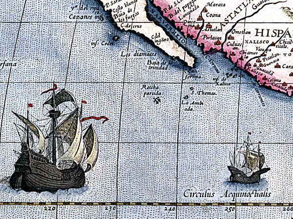 Historická mapa Ameriky 1579 MP108 Historická mapa Ameriky 1579 MP108