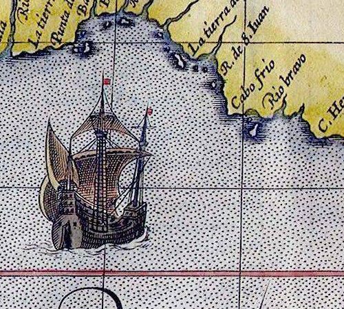 Historická mapa Pacifiku 1589 MP110 Historická mapa Pacifiku 1589 MP110