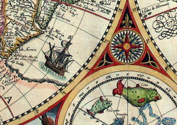 Historická mapa světa 1594 MP111 Historická mapa světa 1594 MP111
