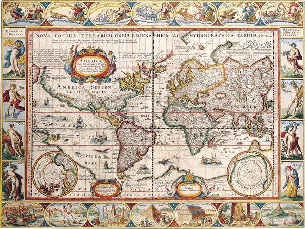 Historická mapa světa 1628 MP141 Historická mapa světa 1628 MP141