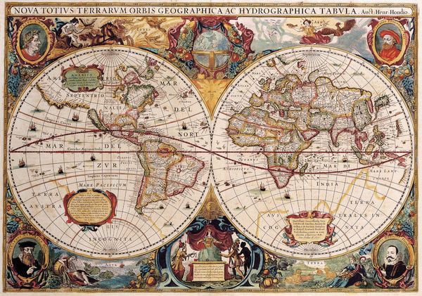 Historická mapa světa 1630 MP133 Historická mapa světa 1630 MP133