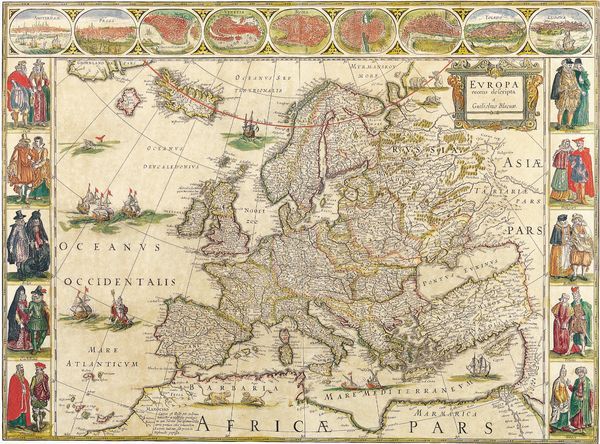 Historická mapa Evropy 1650 MP144