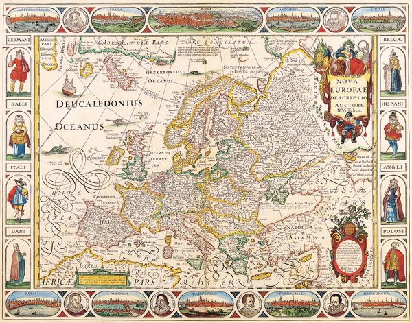 Historická mapa Evropy 1658 MP145 Historická mapa Evropy 1658 MP145