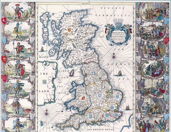 Historická mapa Velké Británie 1676 MP138 Historická mapa Velké Británie 1676 MP138