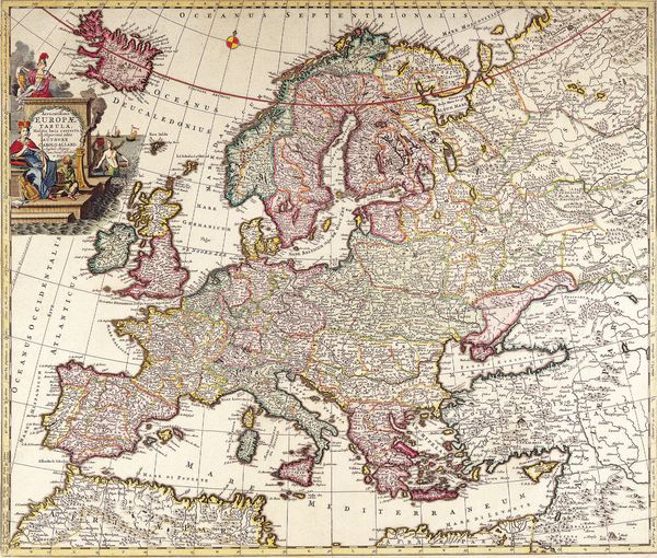 Historická mapa Evropy 1700 MP146