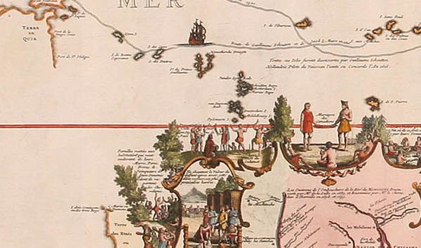 Historická mapa Ameriky 1719 MP123 Historická mapa Ameriky 1719 MP123