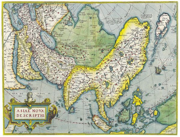 Historická mapa Asie 1750 MP147
