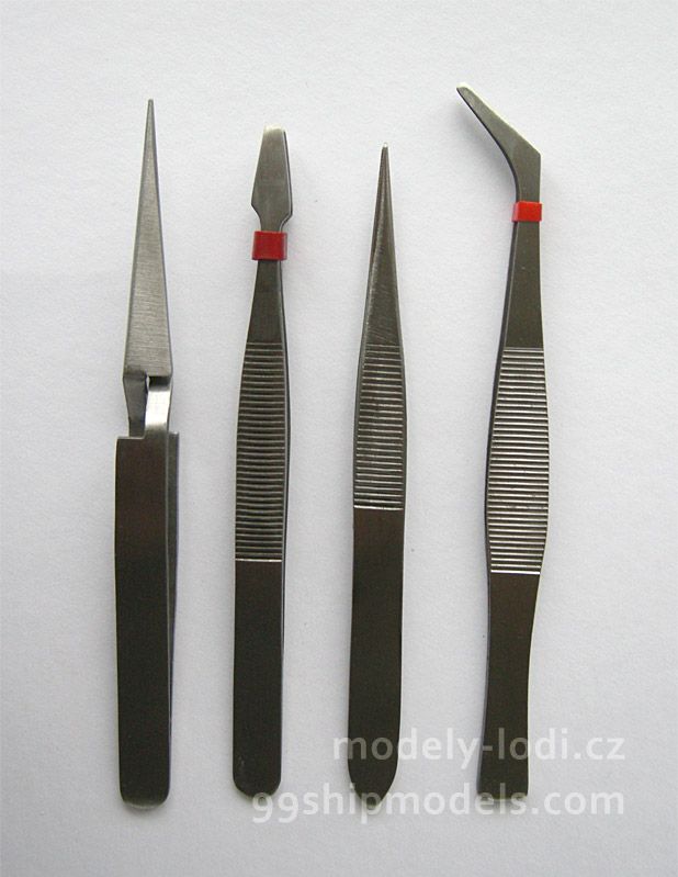 JO2005-Sada čtyř-modelářských pinzet-(modely-lodi.cz) JO2005-Sada čtyř-modelářských pinzet-(modely-lodi.cz)