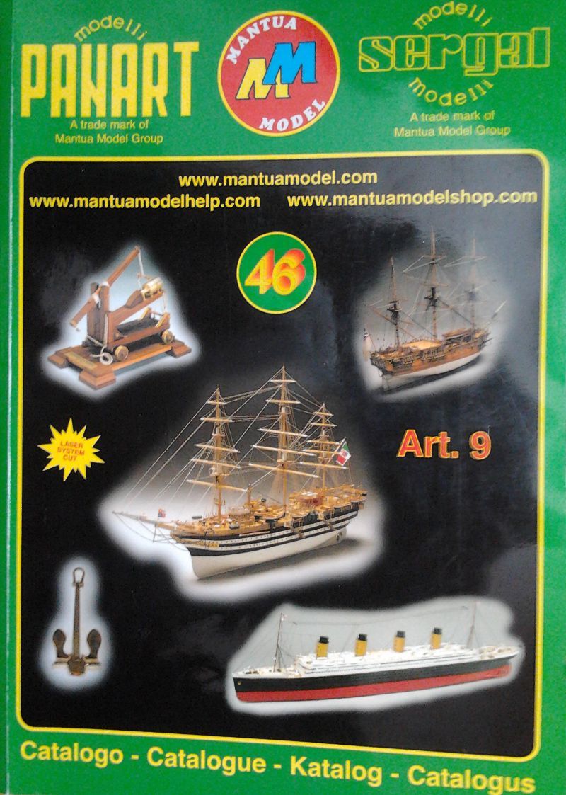 Katalog modelů lodí a výrobků Mantua