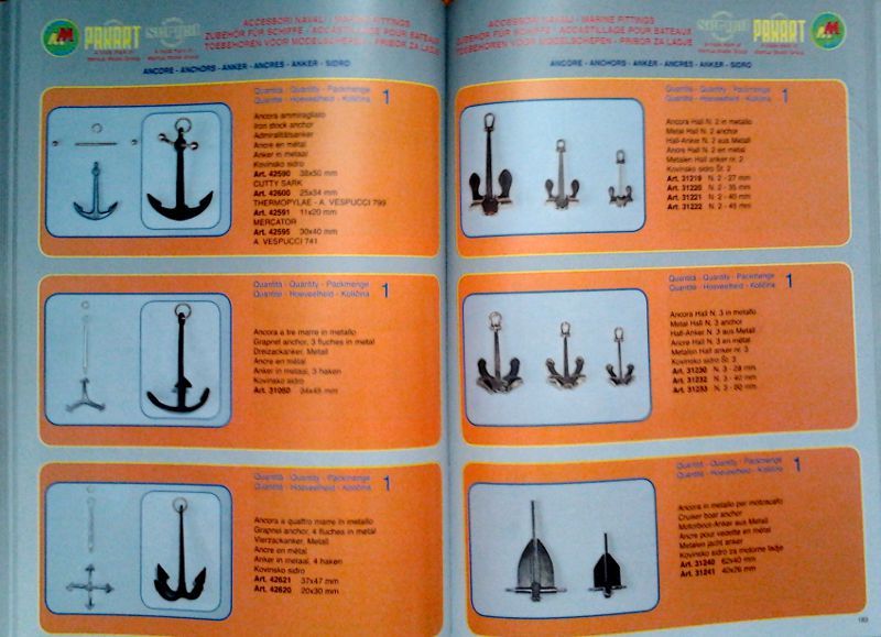 Katalog modelů lodí a výrobků Mantua