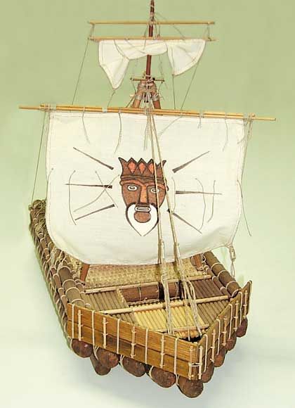 Model lodi Kon-Tiki  Mantua, stavebnice www.modely-lodi.cz
