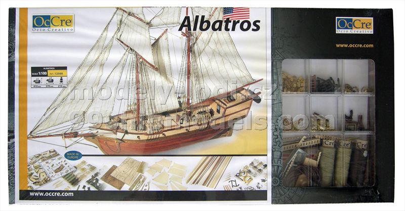 Model lodi Albatros, stavebnice Occre - balení
