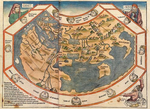 Historická mapa světa 1493 MP103