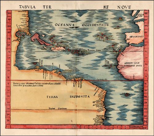 Historická mapa Ameriky 1513 MP104 Historická mapa Ameriky 1513 MP104