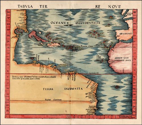 Historická mapa Ameriky 1513  MP104