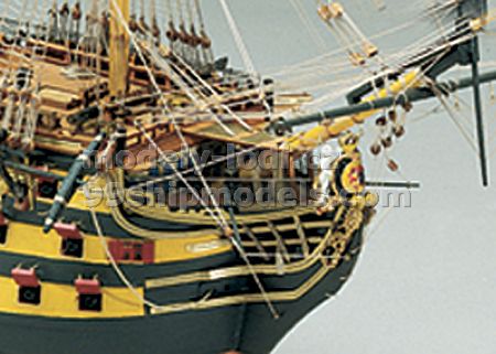 Detail modelu lodi Victory, Panart