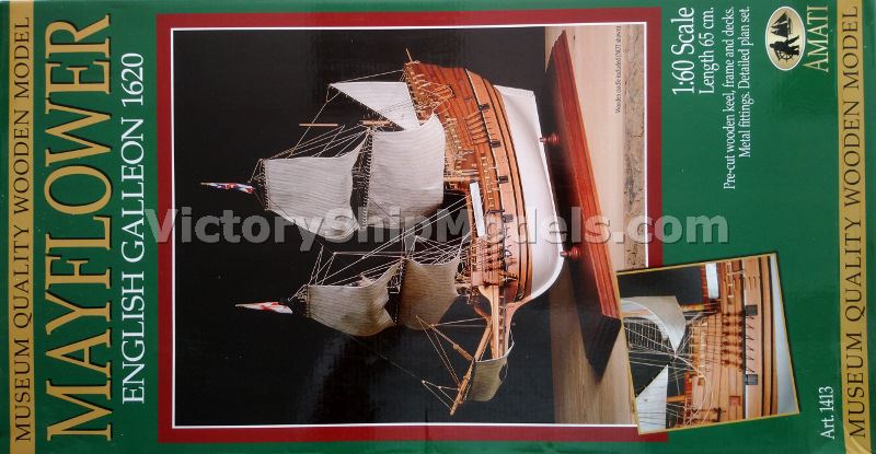 Model lodi Mayflower, Amati - balení