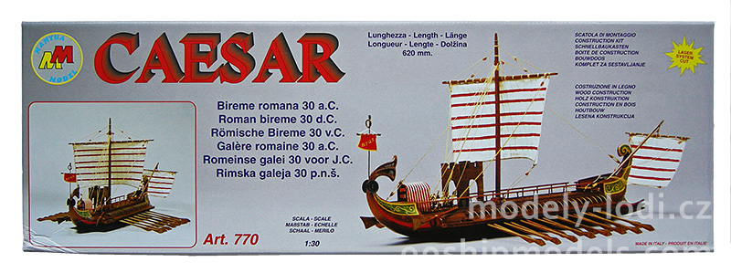 Model lodi Caesar Mantua, stavebnice www.modely-lodi.cz