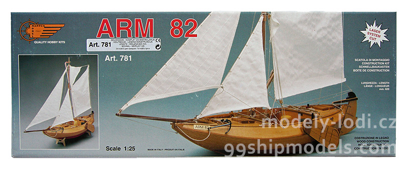 Model lodi ARM-82 Mantua, stavebnice www.modely-lodi.cz