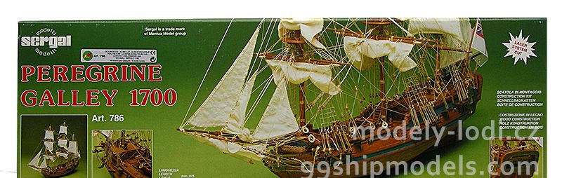 Model lodi Peregrine Galley - balení stavebnice Sergal
